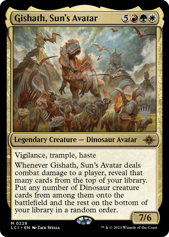 Gishath, Sun's Avatar (PPLCI-229) - The Lost Caverns of Ixalan Promos Foil