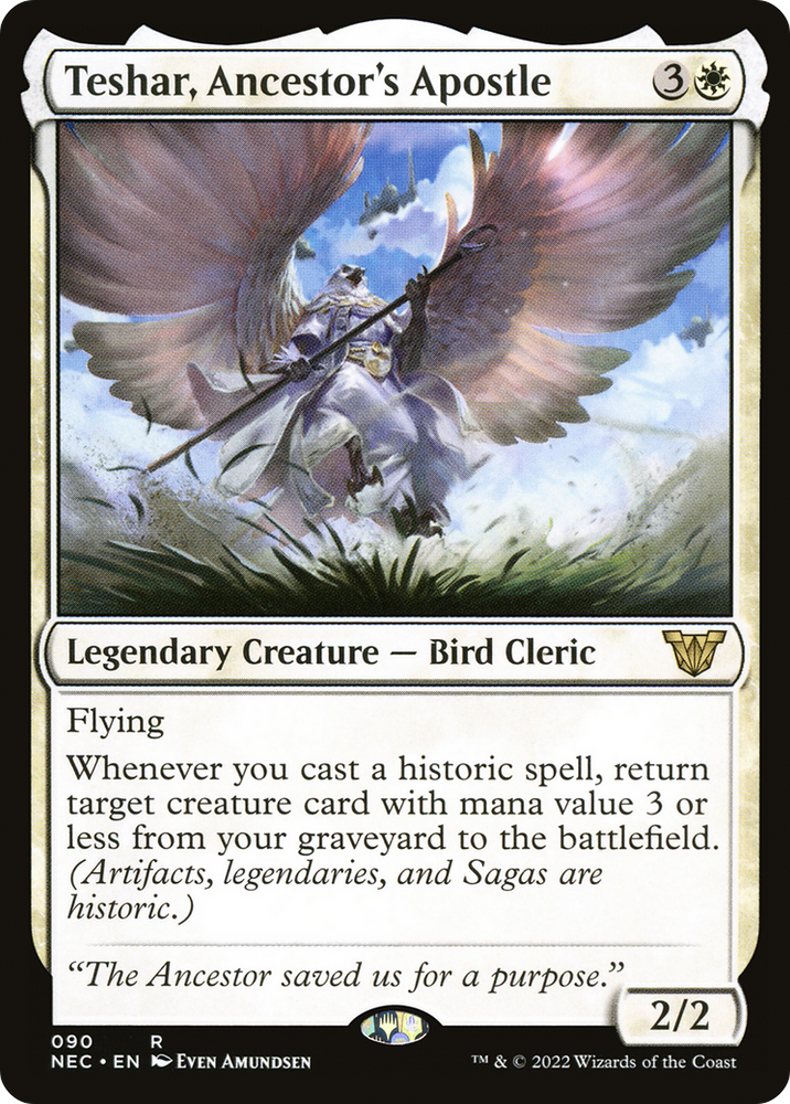 Teshar, Ancestor's Apostle (NEC-090) - Neon Dynasty Commander