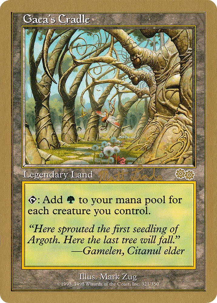 Gaea's Cradle - 1999 Matt Linde (USG) (WCD-ML321) - World Championship Decks 1999