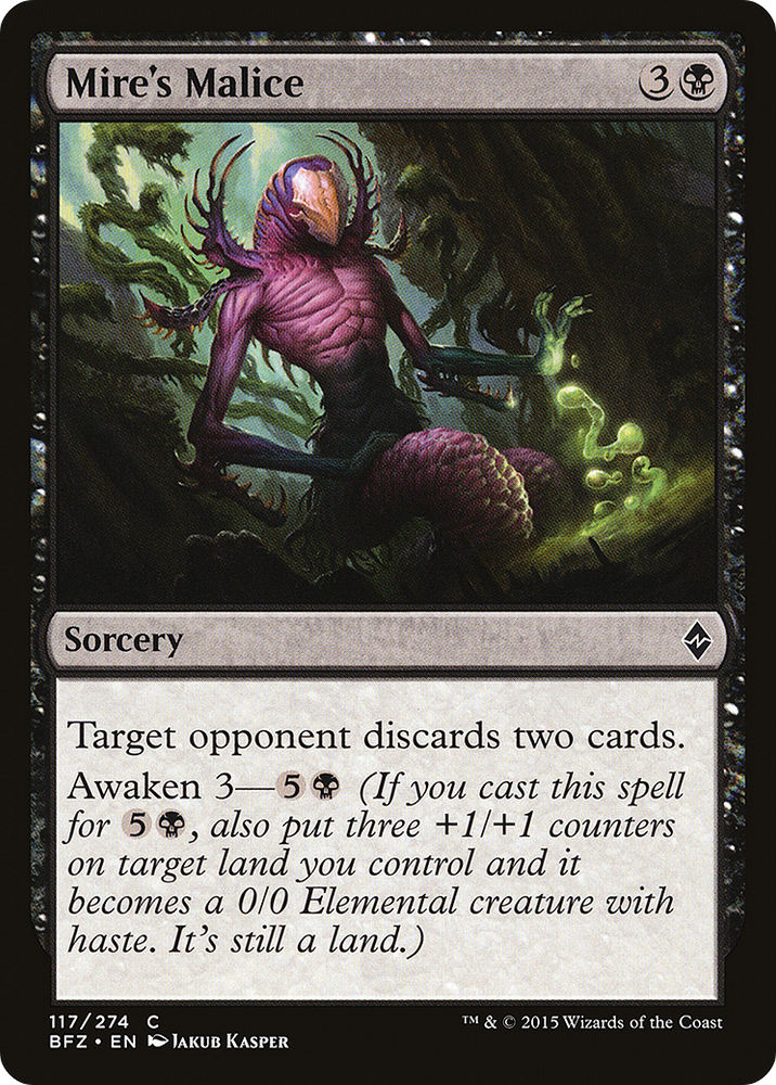 Mire's Malice (BFZ-117) - Battle for Zendikar Foil