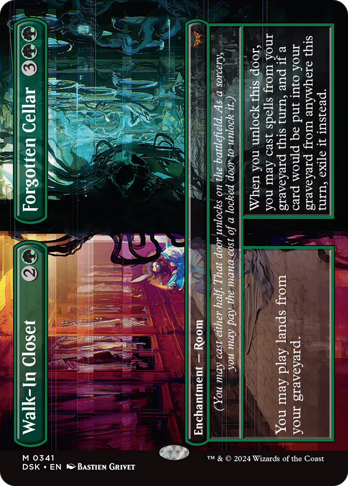 Walk-In Closet // Forgotten Cellar (DSK-341) - Duskmourn: House of Horror (Borderless) Foil