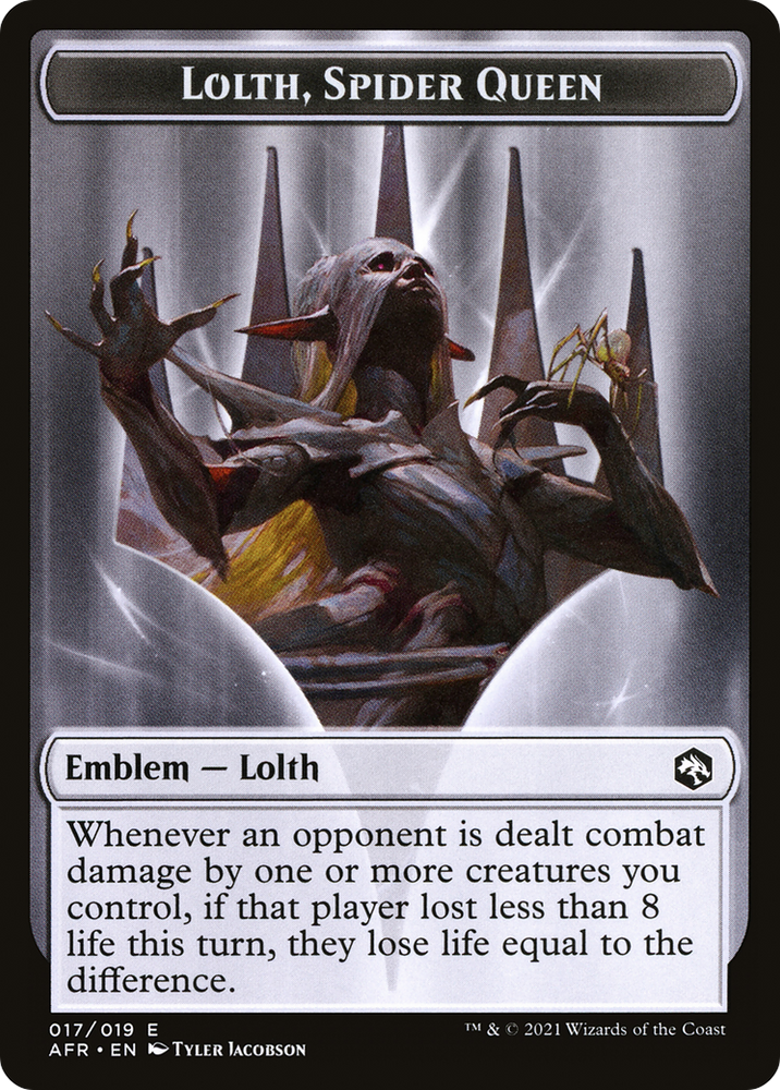 Lolth, Spider Queen Emblem (TAFR-017) - Adventures in the Forgotten Realms Tokens