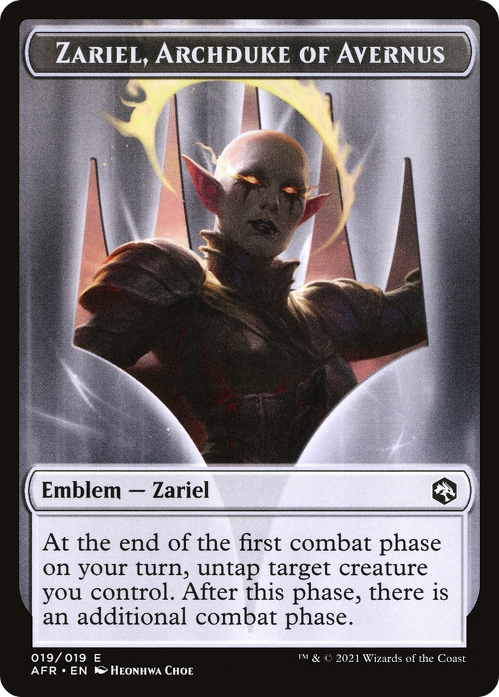 Zariel, Archduke of Avernus Emblem (TAFR-019) - Adventures in the Forgotten Realms Tokens Foil