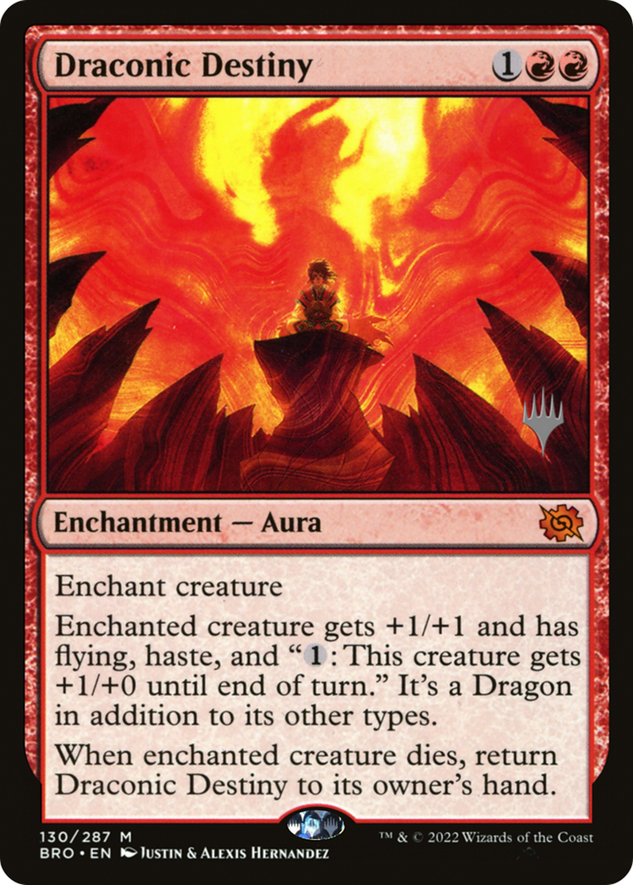 Draconic Destiny (PPBRO-130P) - The Brothers' War Promos Foil