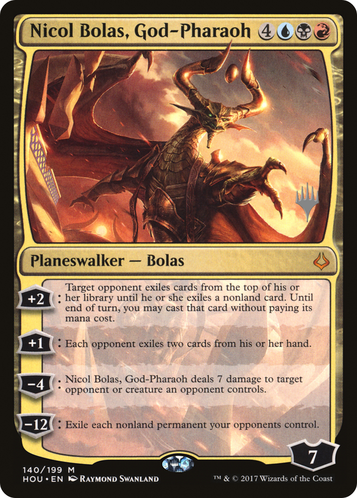 Nicol Bolas, God-Pharaoh (PPSTX-140) - Hour of Devastation Promos Foil