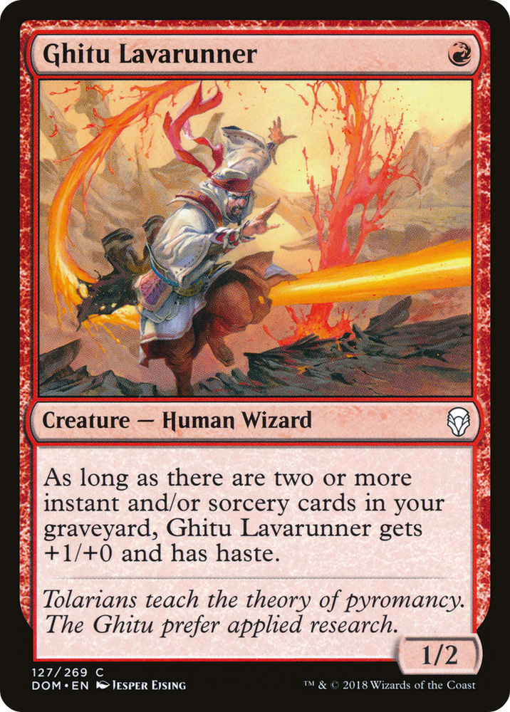 Ghitu Lavarunner (DOM-127) - Dominaria Foil