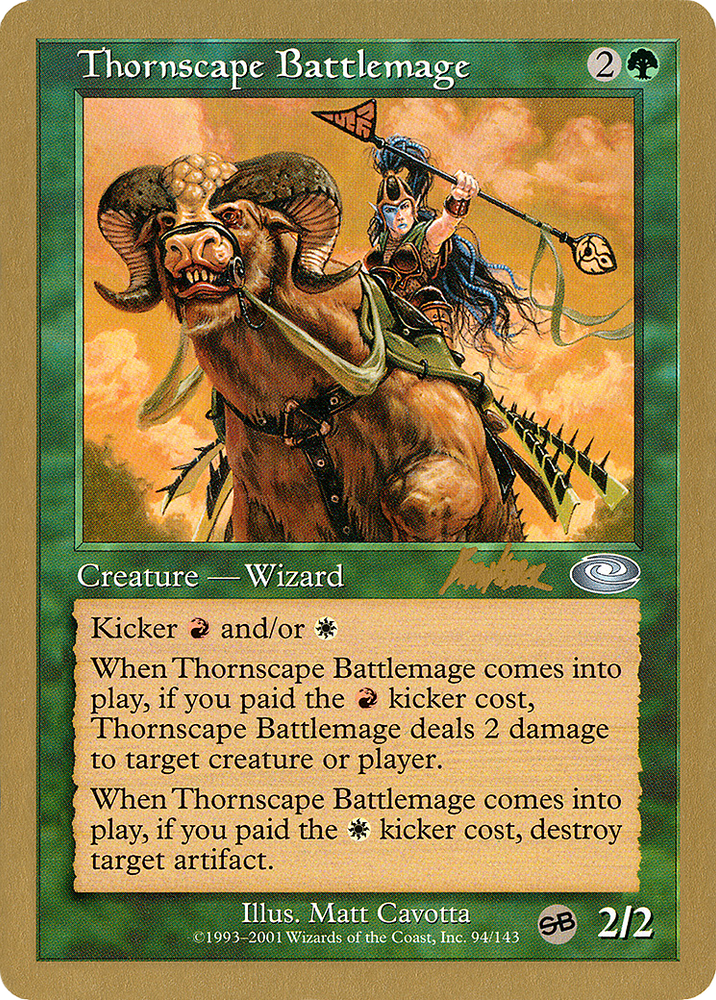 Thornscape Battlemage - 2002 Brian Kibler (PLS) (SB) (WCD-) - World Championship Decks 2002
