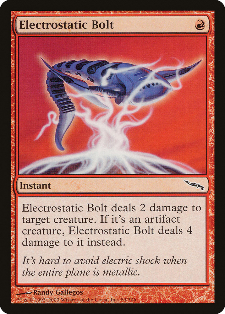 Electrostatic Bolt (MRD-089) - Mirrodin Foil