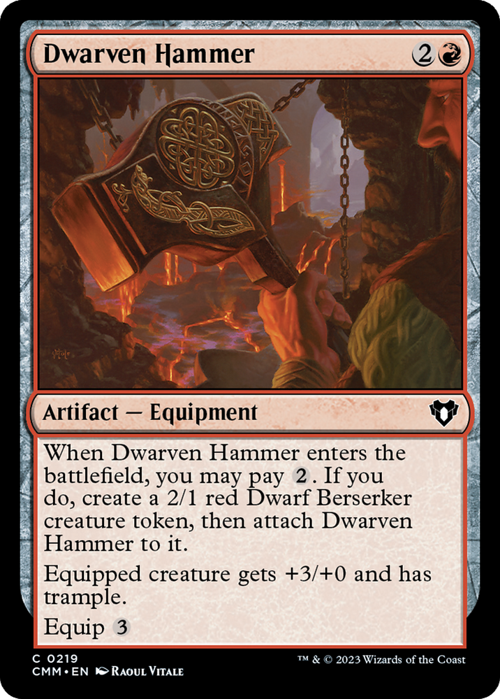 Dwarven Hammer (CMM-219) - Commander Masters Foil