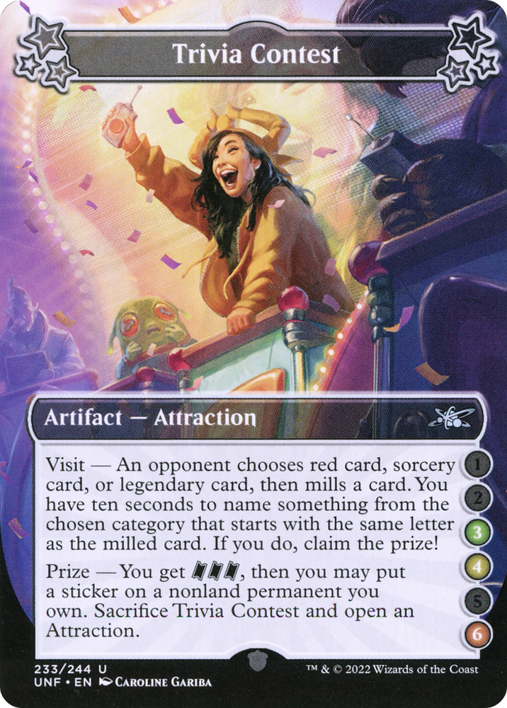 Trivia Contest (3-4-6) (UNF-233D) - Unfinity Foil