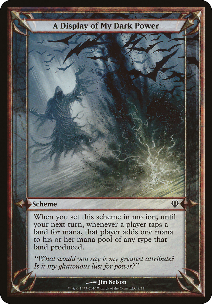 A Display of My Dark Power (Archenemy) (OVER-08★) - Archenemy Schemes