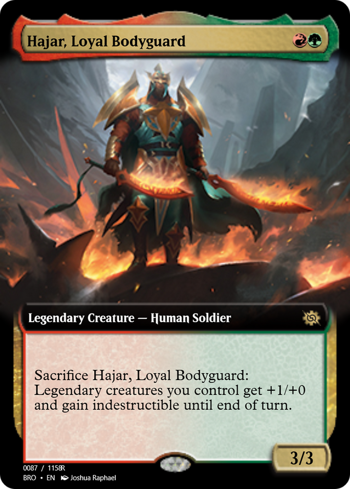 Hajar, Loyal Bodyguard (PRM-105782) - Magic Online Promos Foil