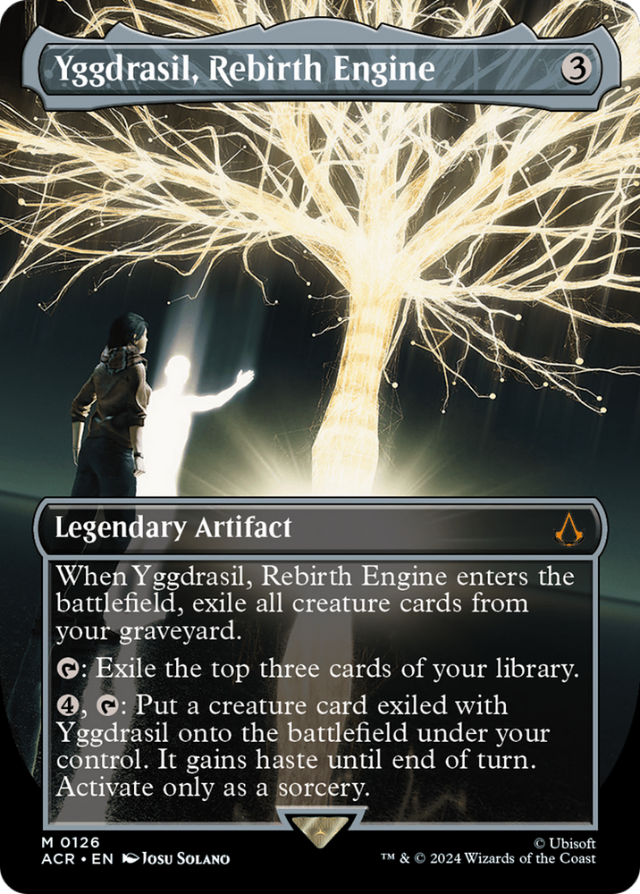 Yggdrasil, Rebirth Engine (Borderless) (ACR-126) - Assassin's Creed (Borderless) Foil