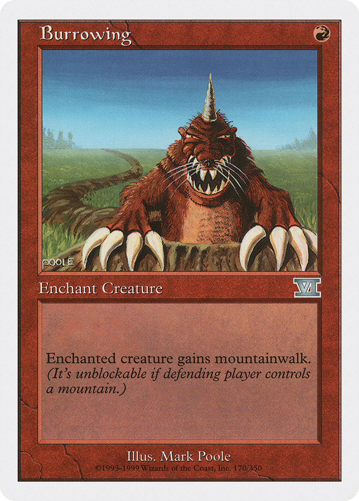 Burrowing (6ED-170) - Classic Sixth Edition
