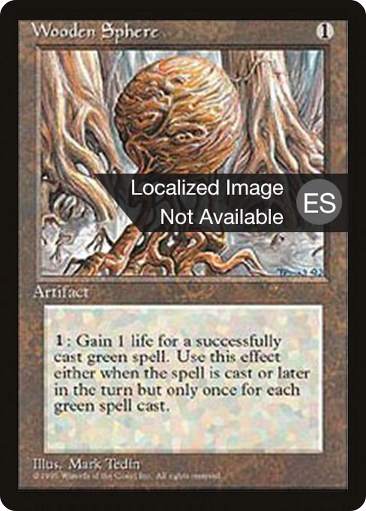 Wooden Sphere (4BB-) - Fourth Edition Foreign Black Border