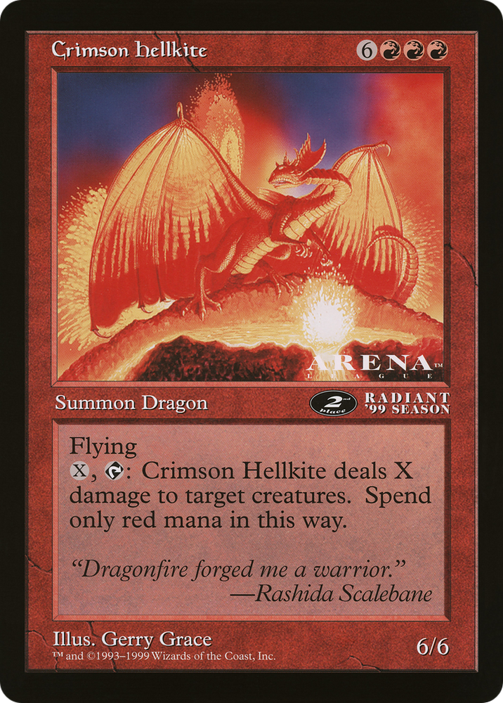 Crimson Hellkite (OLEP-080) - Oversized League Prizes
