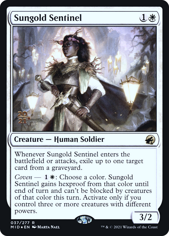Sungold Sentinel (PRE-037) - Innistrad: Midnight Hunt Promos Foil
