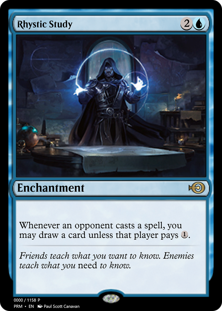 Rhystic Study (PRM-69943) - Magic Online Promos Foil
