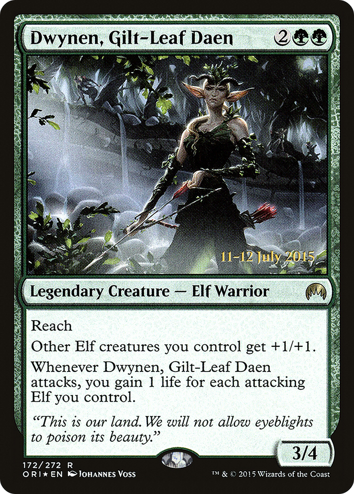 Dwynen, Gilt-Leaf Daen (PRE-172) - Magic Origins Promos Foil