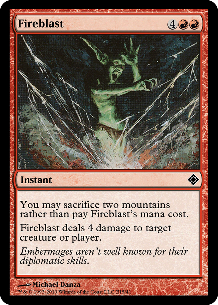 Fireblast (TD0-B15) - Magic Online Theme Decks