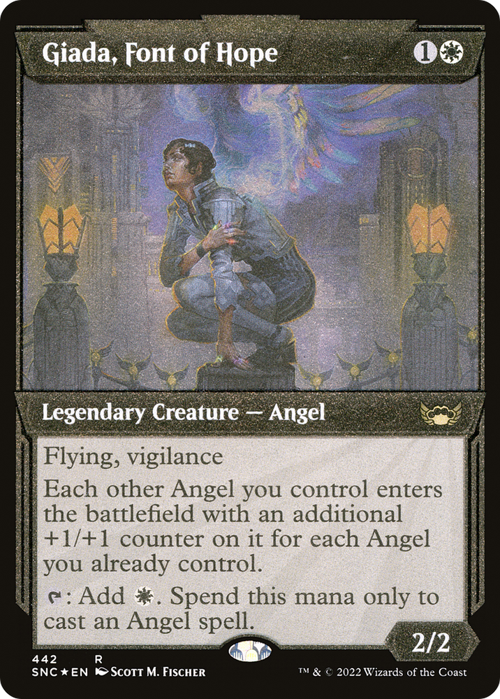 Giada, Font of Hope (Showcase) (Foil Etched) (SNC-442) - Streets of New Capenna: (Showcase) Etched Foil