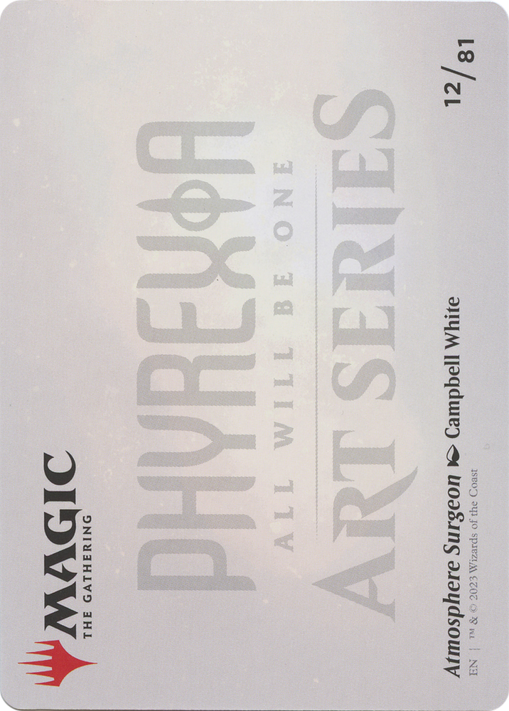 Atmosphere Surgeon // Atmosphere Surgeon (AONE-012) - Phyrexia: All Will Be One Art Series (Borderless) Foil