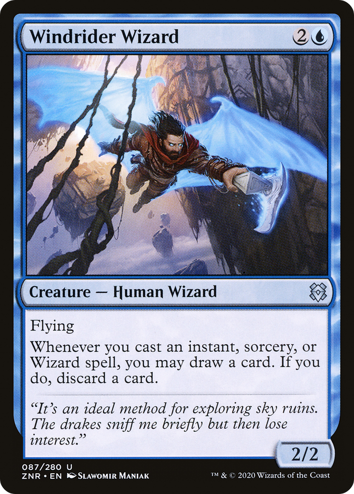 Windrider Wizard (ZNR-087) - Zendikar Rising