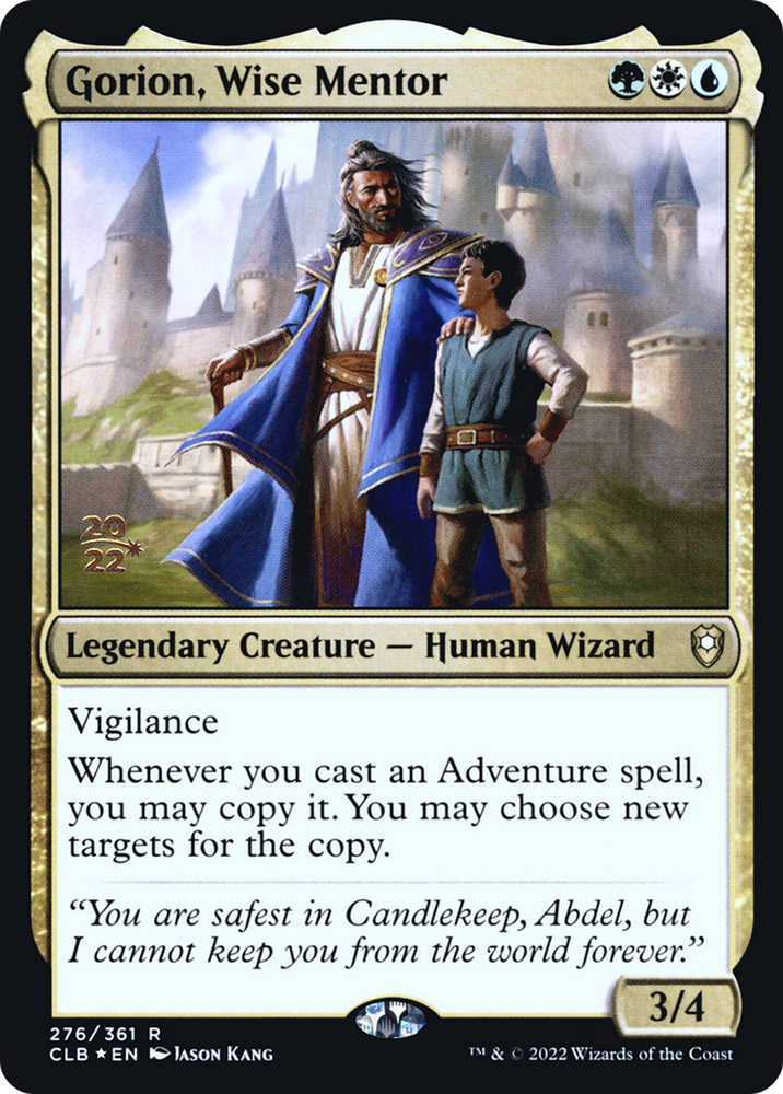 Gorion, Wise Mentor (PRE-276S) - Battle for Baldur's Gate Promos Foil