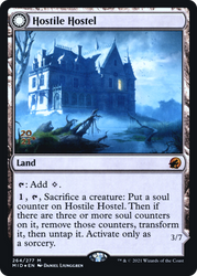 Hostile Hostel (PRE-264) - Innistrad: Midnight Hunt Promos: (Double Faced Transform) Foil