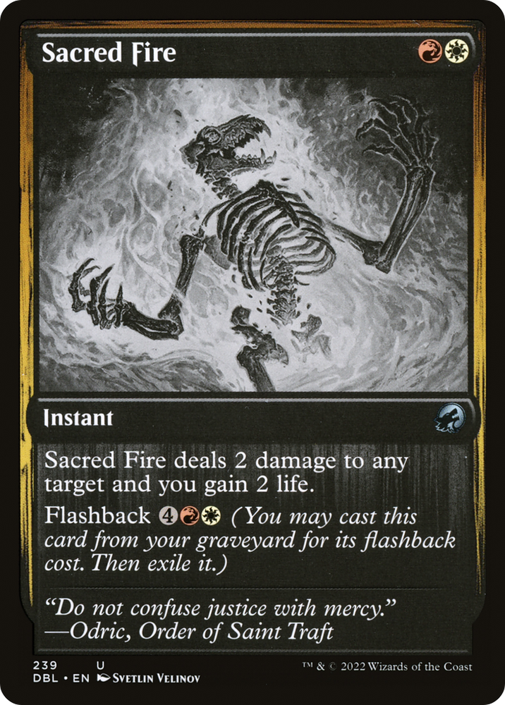 Sacred Fire (DBL-239) - Innistrad: Double Feature Foil