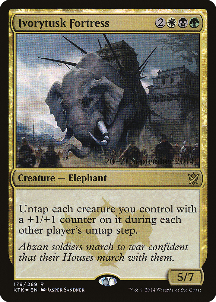Ivorytusk Fortress (PRE-179) - Khans of Tarkir Promos Foil
