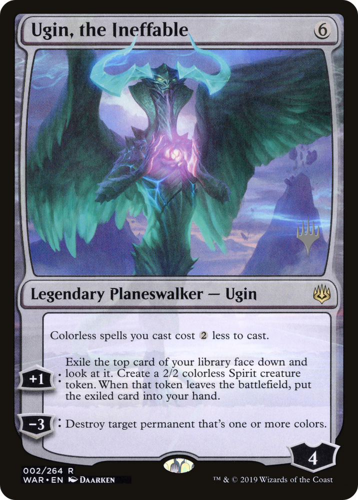 Ugin, the Ineffable (PPELD-02P) - War of the Spark Promos