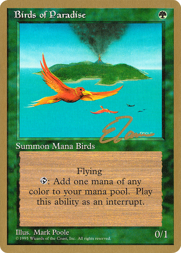 Birds of Paradise - 1996 Eric Tam (4ED) (WCD-ET234) - Pro Tour Collector Set
