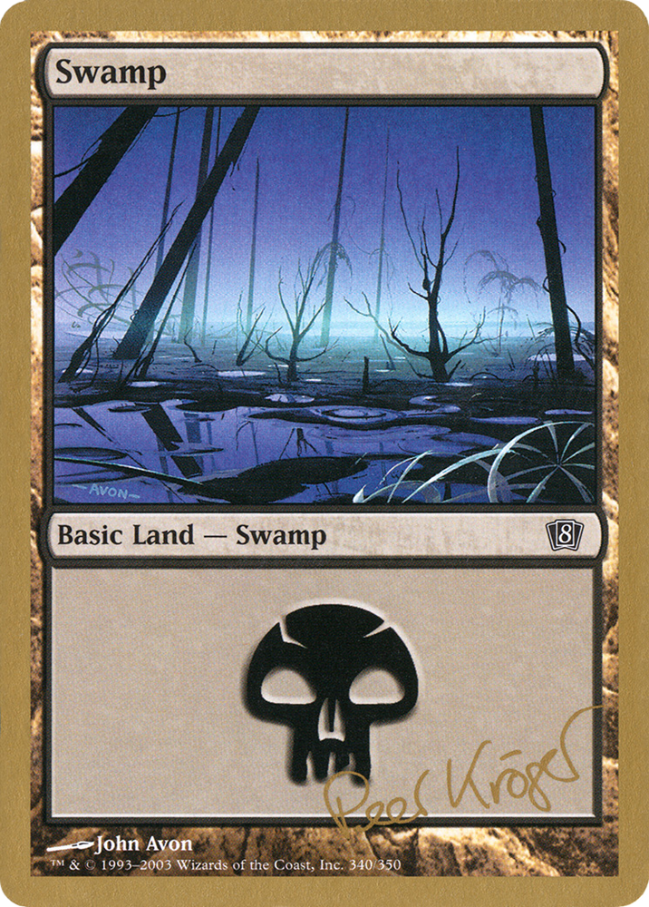 Swamp (340) - 2003 Peer Kroger (8ED) (WCD-) - World Championship Decks 2003
