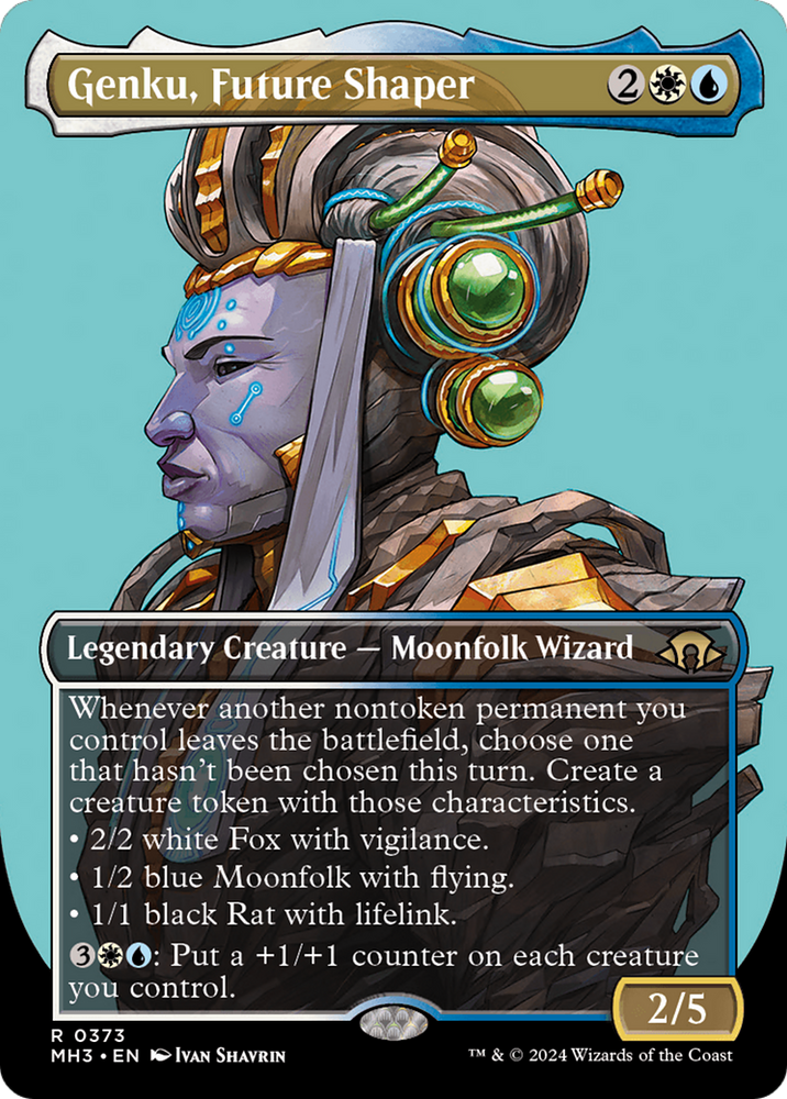 Genku, Future Shaper (Borderless) (MH3-373) - Modern Horizons 3 (Borderless) Foil