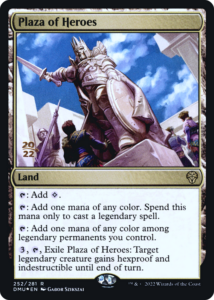 Plaza of Heroes (PRE-252S) - Dominaria United Promos Foil