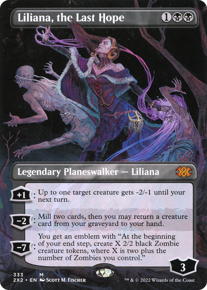 Liliana, the Last Hope (Borderless) (2X2-333) - Double Masters 2022 (Borderless) Foil
