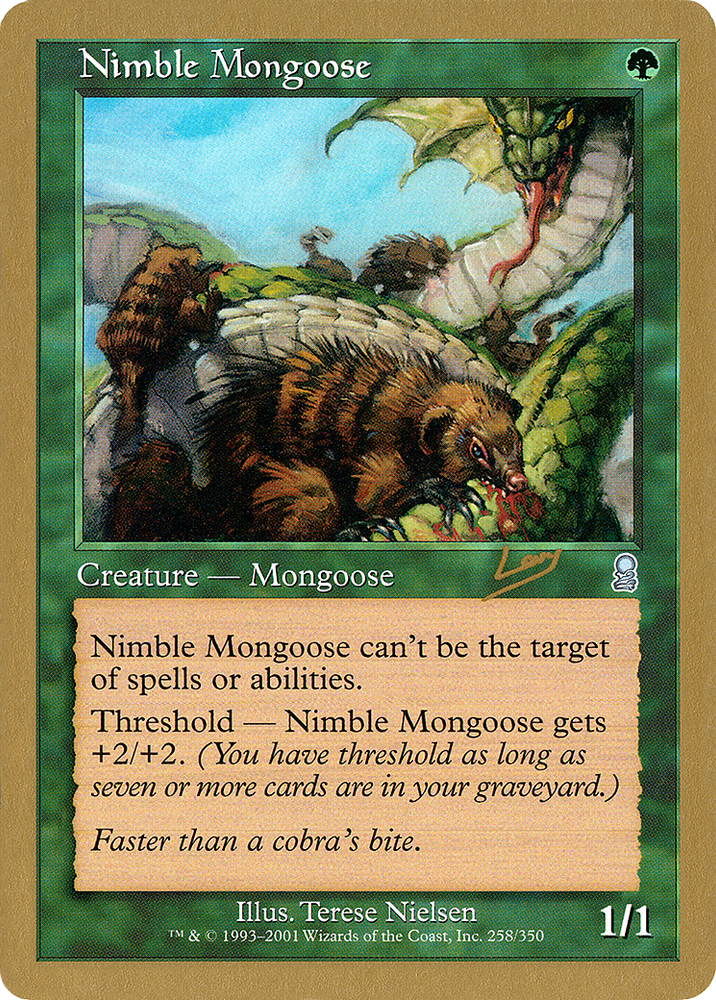 Nimble Mongoose - 2002 Raphael Levy (ODY) (WCD-) - World Championship Decks 2002