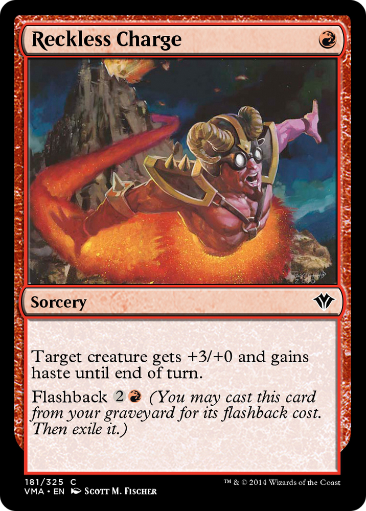 Reckless Charge (VMA-181) - Vintage Masters Foil