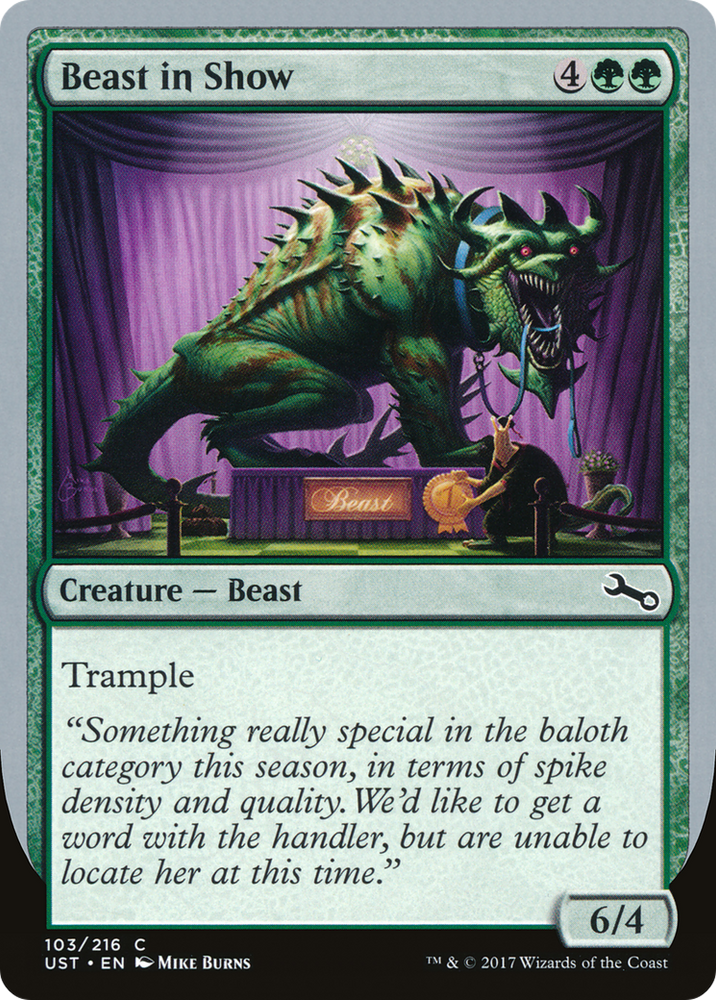Beast in Show (C) (UST-103C) - Unstable