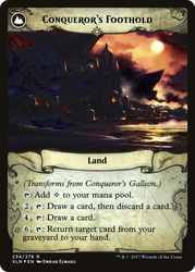 Conqueror's Galleon (PRE-234) - Ixalan Promos: (compasslanddfc) Foil