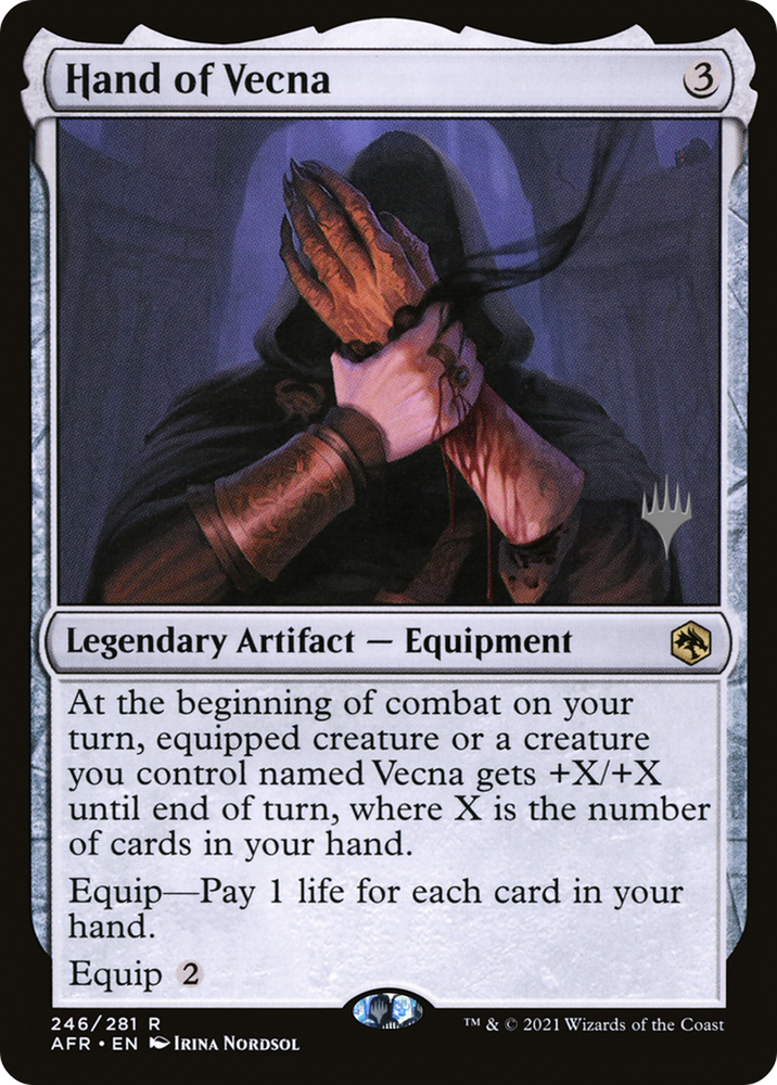 Hand of Vecna (PPAFR-246) - Adventures in the Forgotten Realms Promos Foil