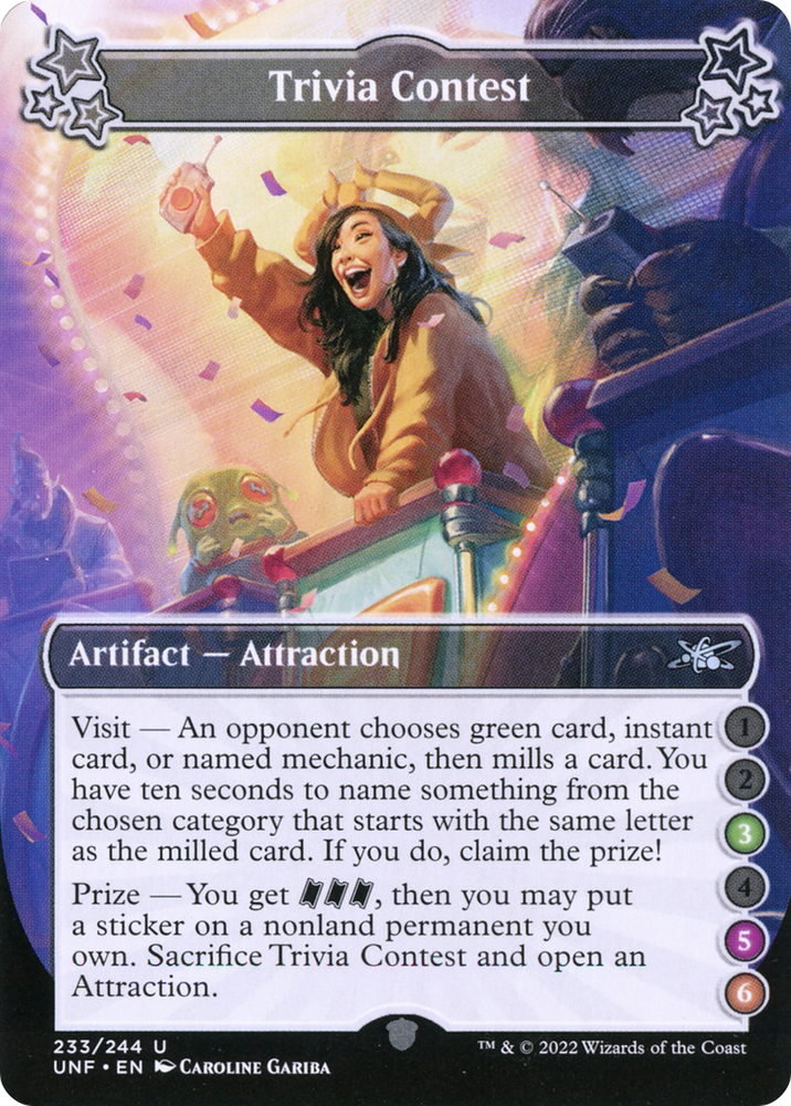 Trivia Contest (3-5-6) (UNF-233E) - Unfinity