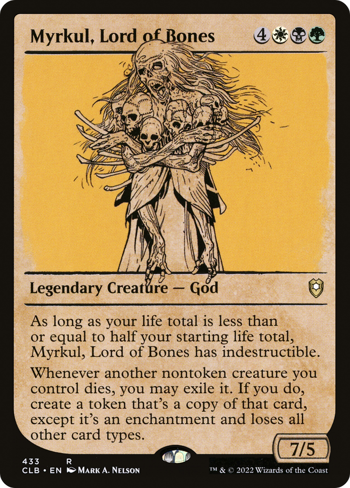 Myrkul, Lord of Bones (Showcase) (CLB-433) - Commander Legends: Battle for Baldur's Gate: (Showcase)