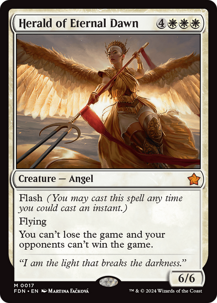 Herald of Eternal Dawn (FDN-017) - Foundations Foil