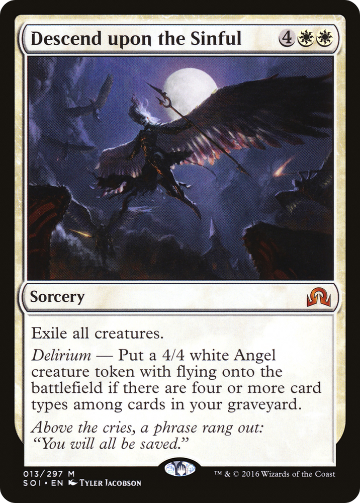 Descend upon the Sinful (SOI-013) - Shadows over Innistrad Foil