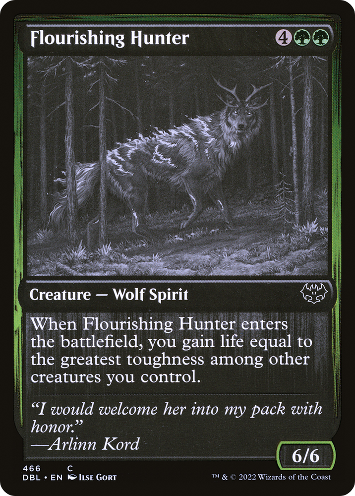 Flourishing Hunter (DBL-466) - Innistrad: Double Feature Foil