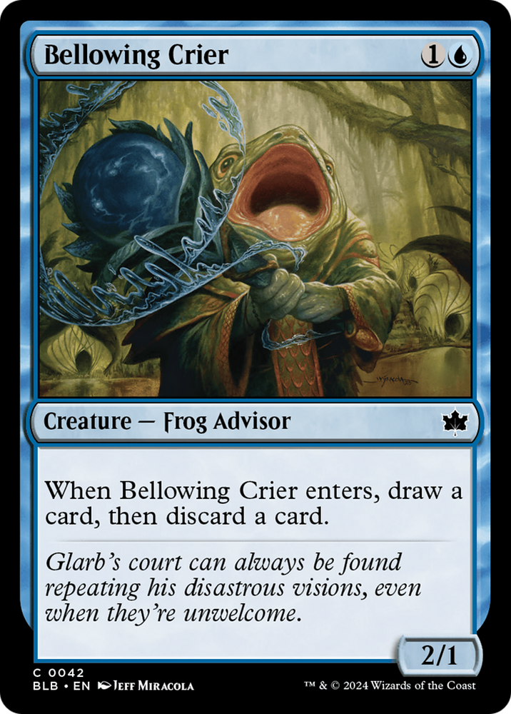 Bellowing Crier (BLB-042) - Bloomburrow Foil