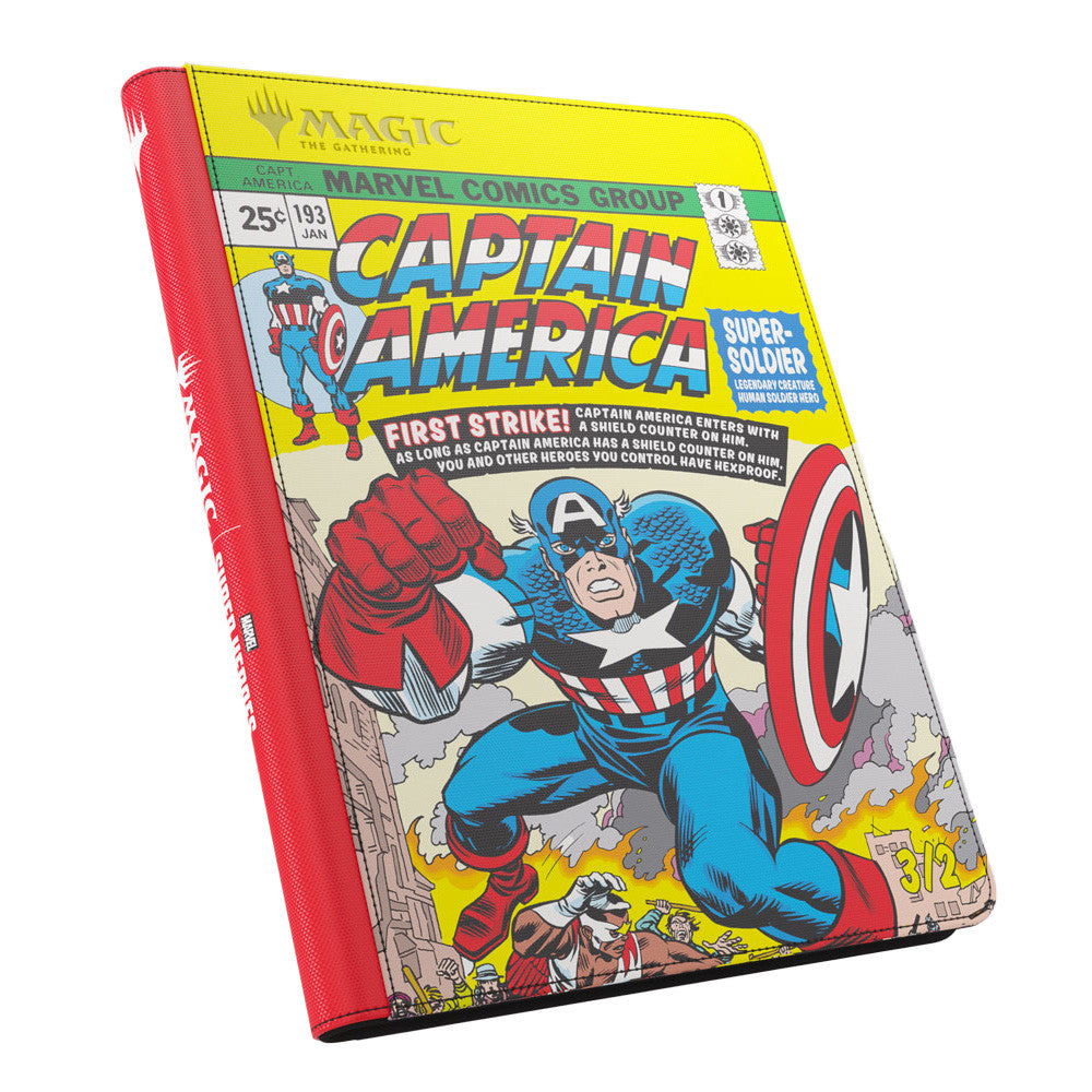 Marvel Super Heroes 18-pocket Zip-up Binder Captain America