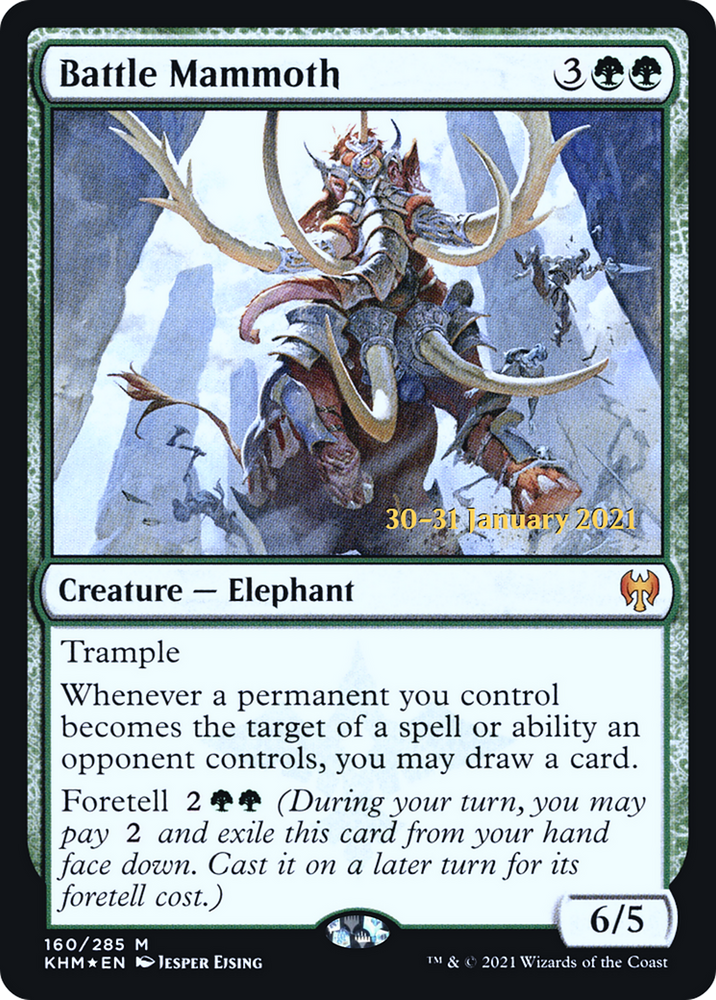 Battle Mammoth (PRE-160) - Kaldheim Promos Foil